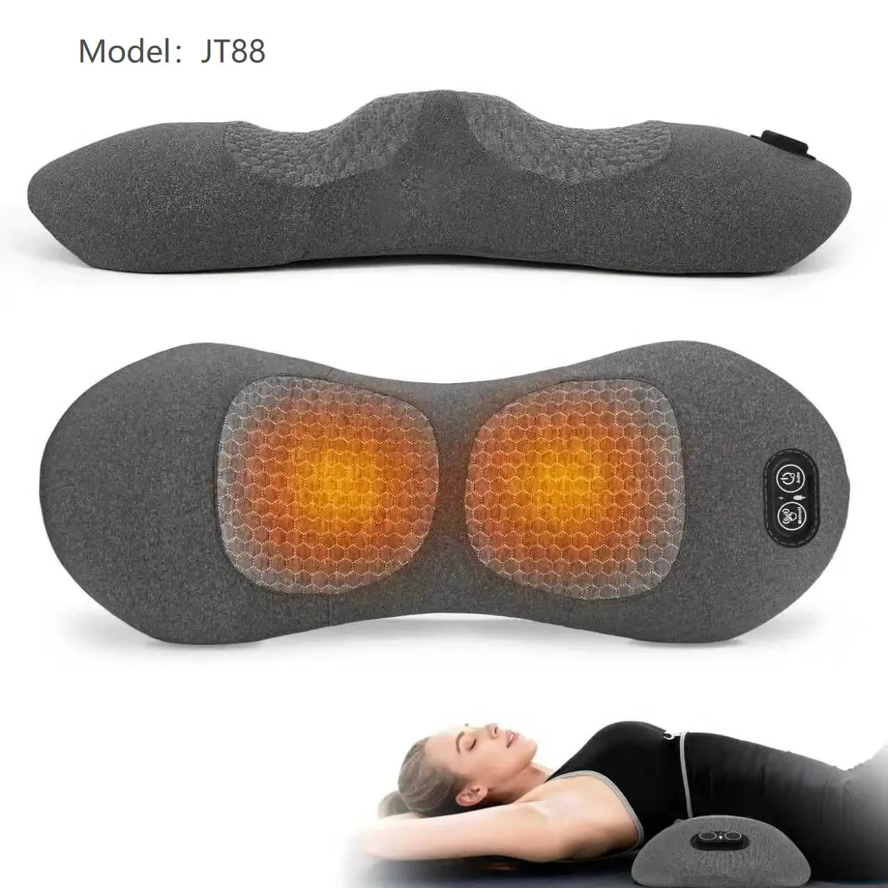 3-in-1 Heated Electric Back Massage Support Pillow - 7