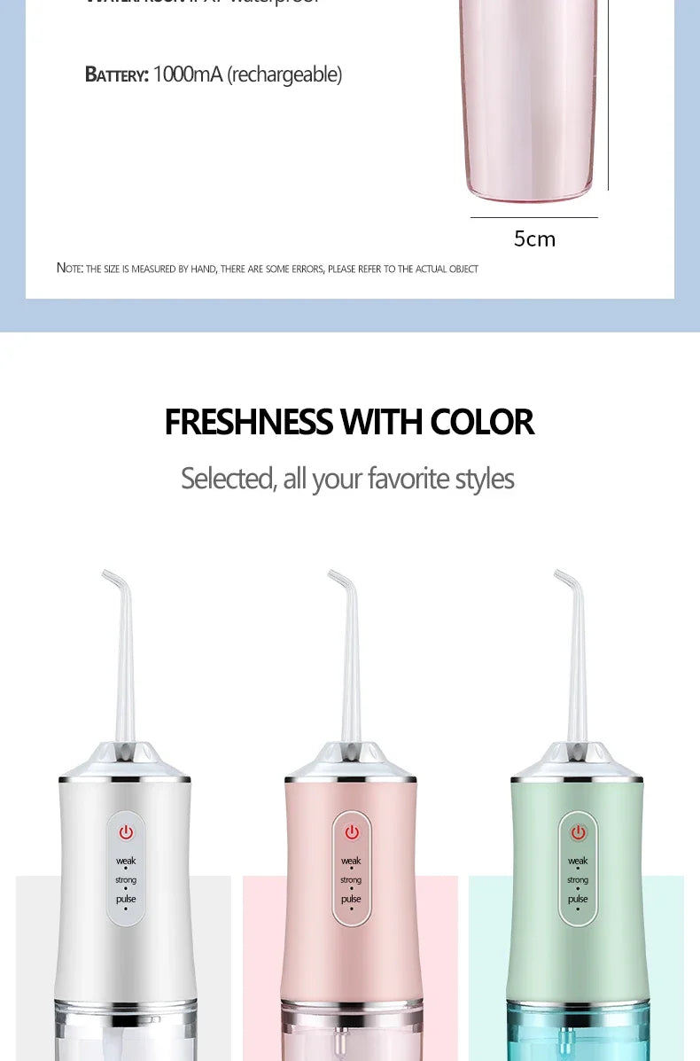 Portable Electric Water Flosser for Deep Teeth Cleaning - 24