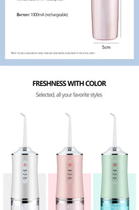 Portable Electric Water Flosser for Deep Teeth Cleaning