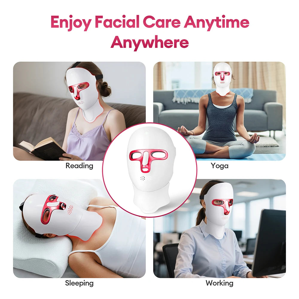 7-Color Photon LED Face and Neck Rejuvenation Mask - 13