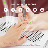 3-Fan Professional Nail Dust Collector & Vacuum Cleaner