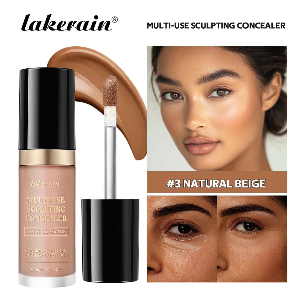 5-Color Waterproof Sculpting Concealer for Flawless Coverage - 26