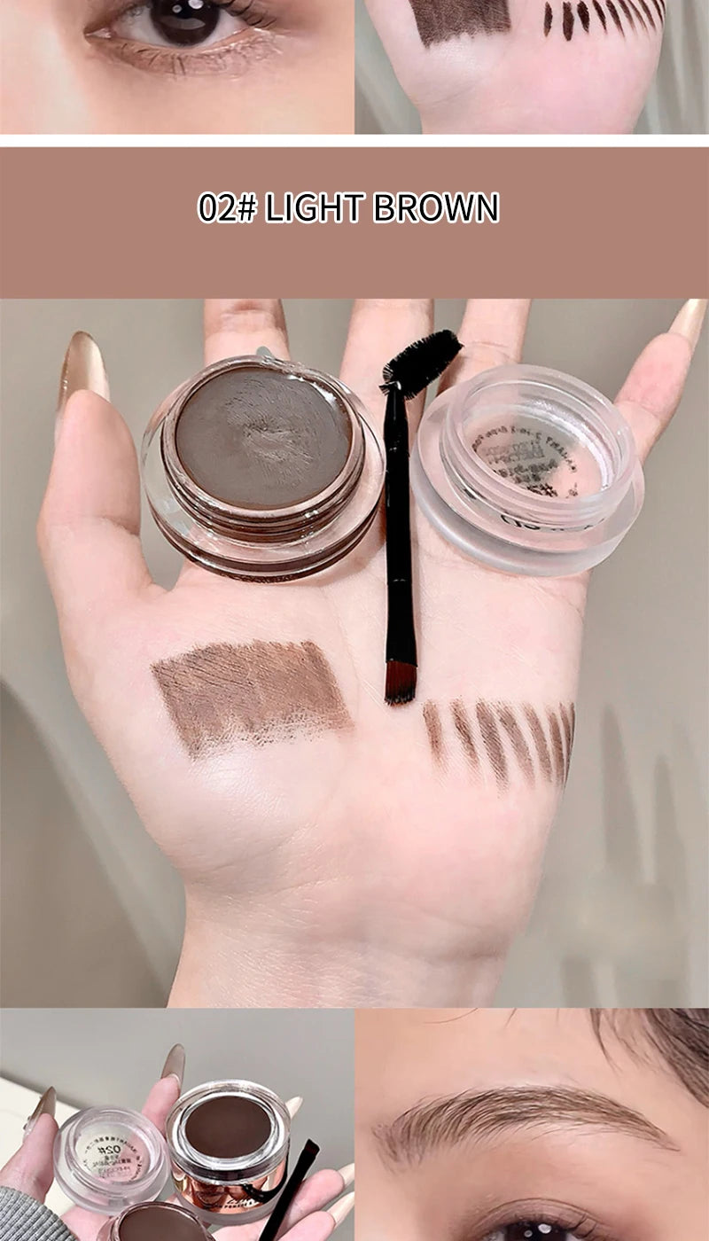 2-in-1 Eyebrow Cream and Gel Set for Defined Brows - 13