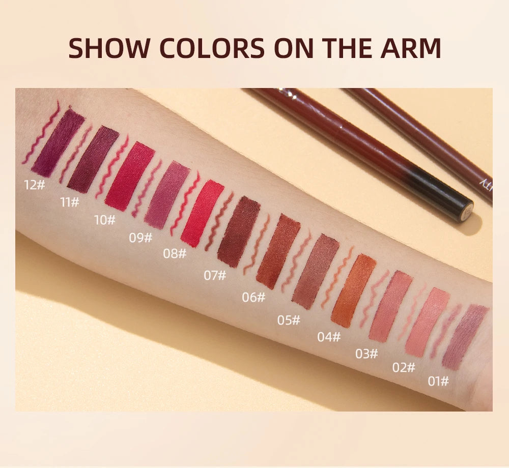 Matte Lipstick and Lip Liner Duo Set - 19