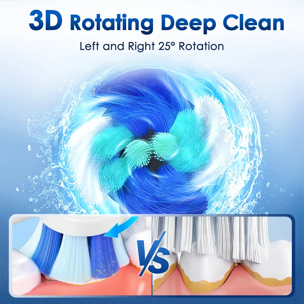 Rechargeable Rotary Electric Toothbrush for Adults and Kids - 20