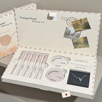8-Piece Vintage Style Makeup and Jewelry Gift Set