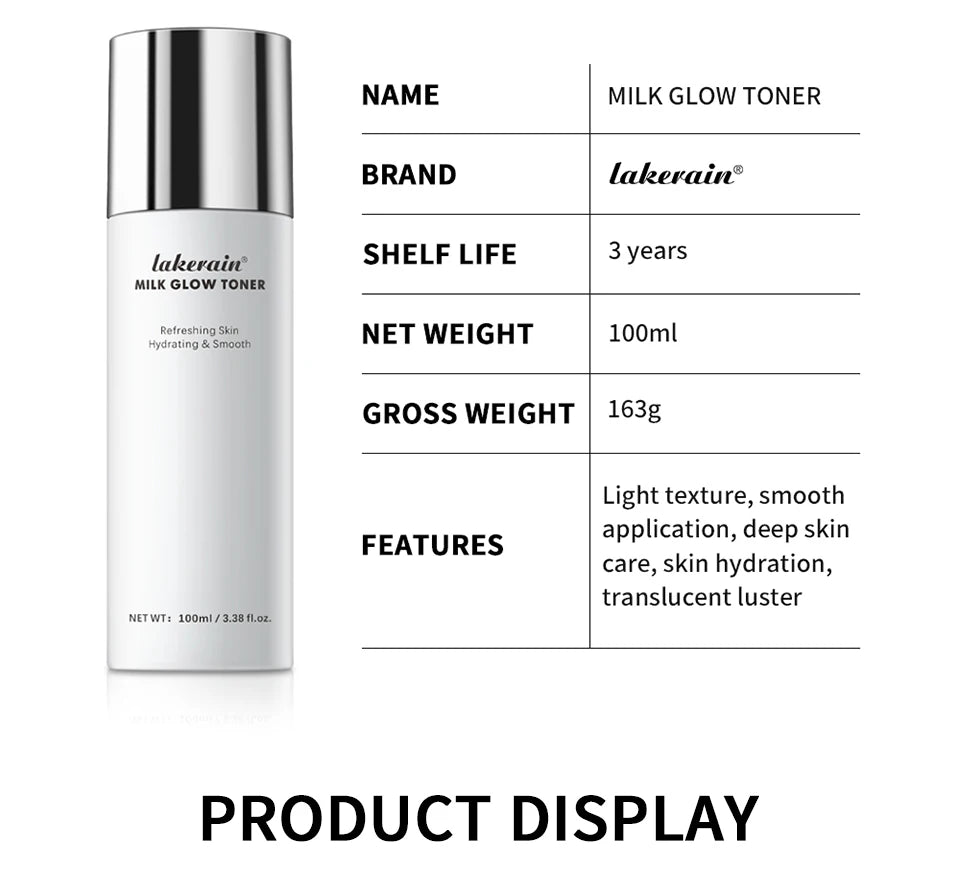 Hydrating Milk Glow Face Toner for Radiant Skin - 15
