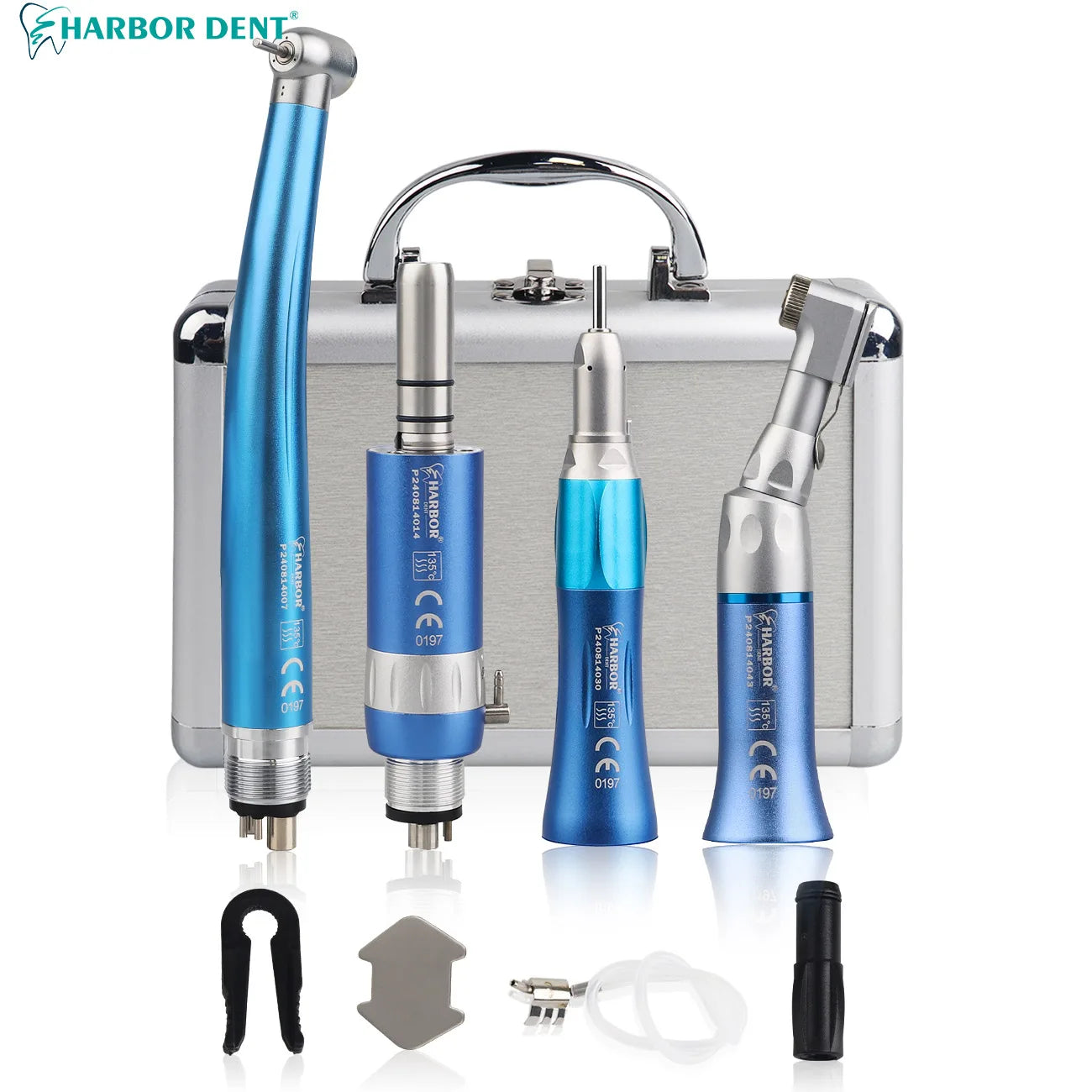 4-Piece Dental Handpiece Kit with Air Motor - 5