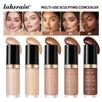 5-Color Waterproof Sculpting Concealer for Flawless Coverage