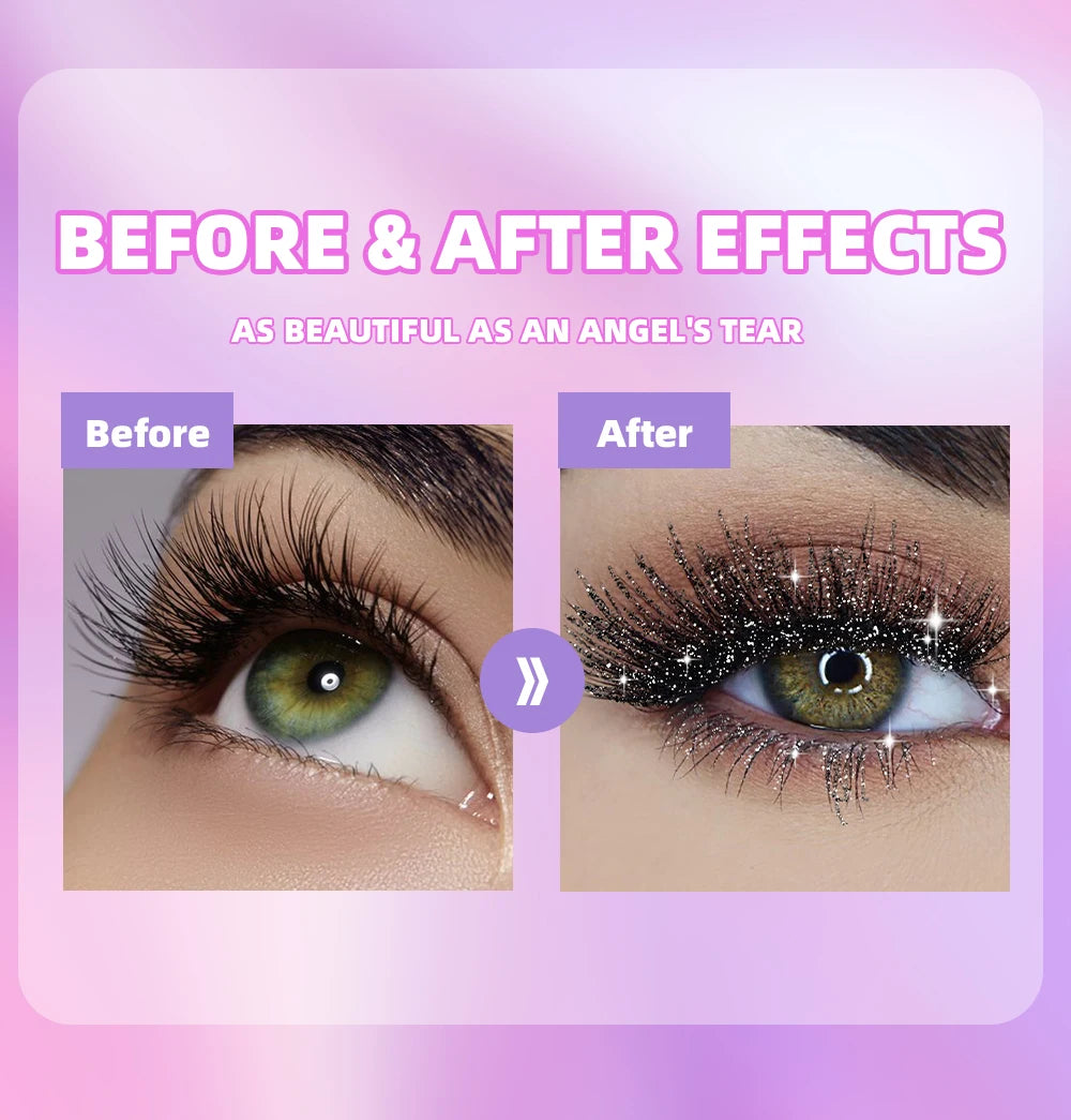 Waterproof Glitter Diamond Mascara for Long Lasting Sparkle - 10