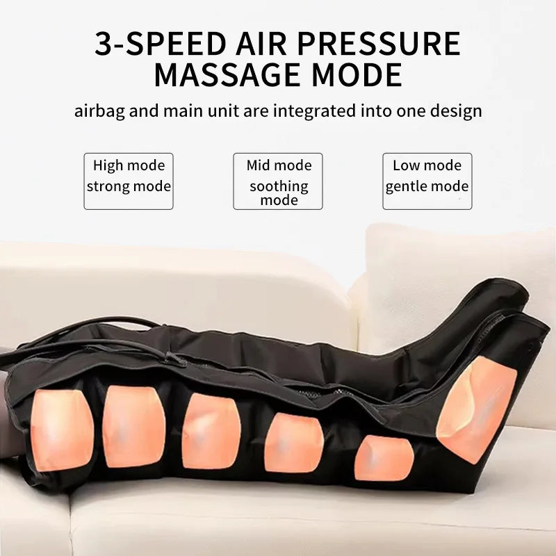 Electric Air Compression Leg Massager for Deep Tissue Recovery - 2
