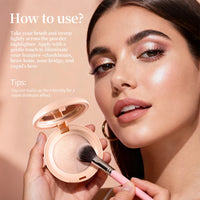 Silken Touch Baked Highlighter Powder for Radiant Glow