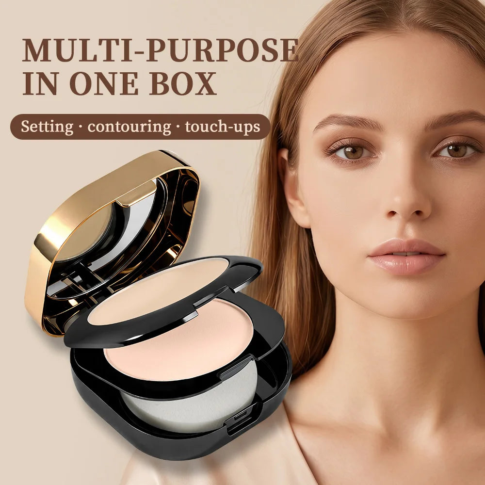 Double Layer Matte Setting Powder for Flawless Makeup - 2