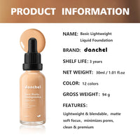 Matte Lightweight Liquid Foundation for Flawless Poreless Skin