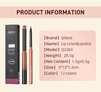 Matte Lipstick and Lip Liner Duo Set