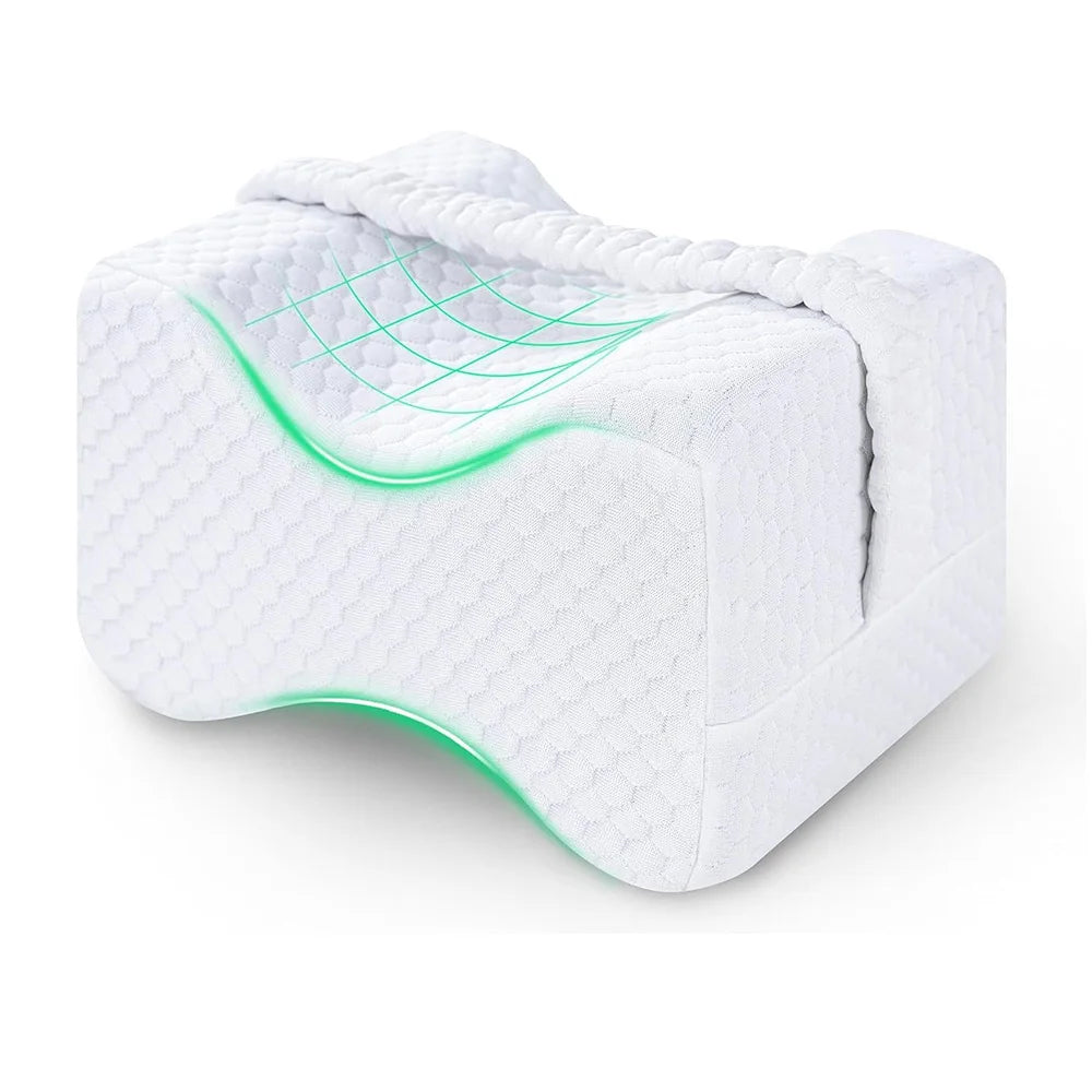 Ergonomic Memory Foam Knee Pillow for Side Sleepers - 7