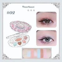 6-Color Swan Ballet Eyeshadow Palette