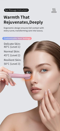 Heated Eye Massage Wand for Dark Circles and Puffiness