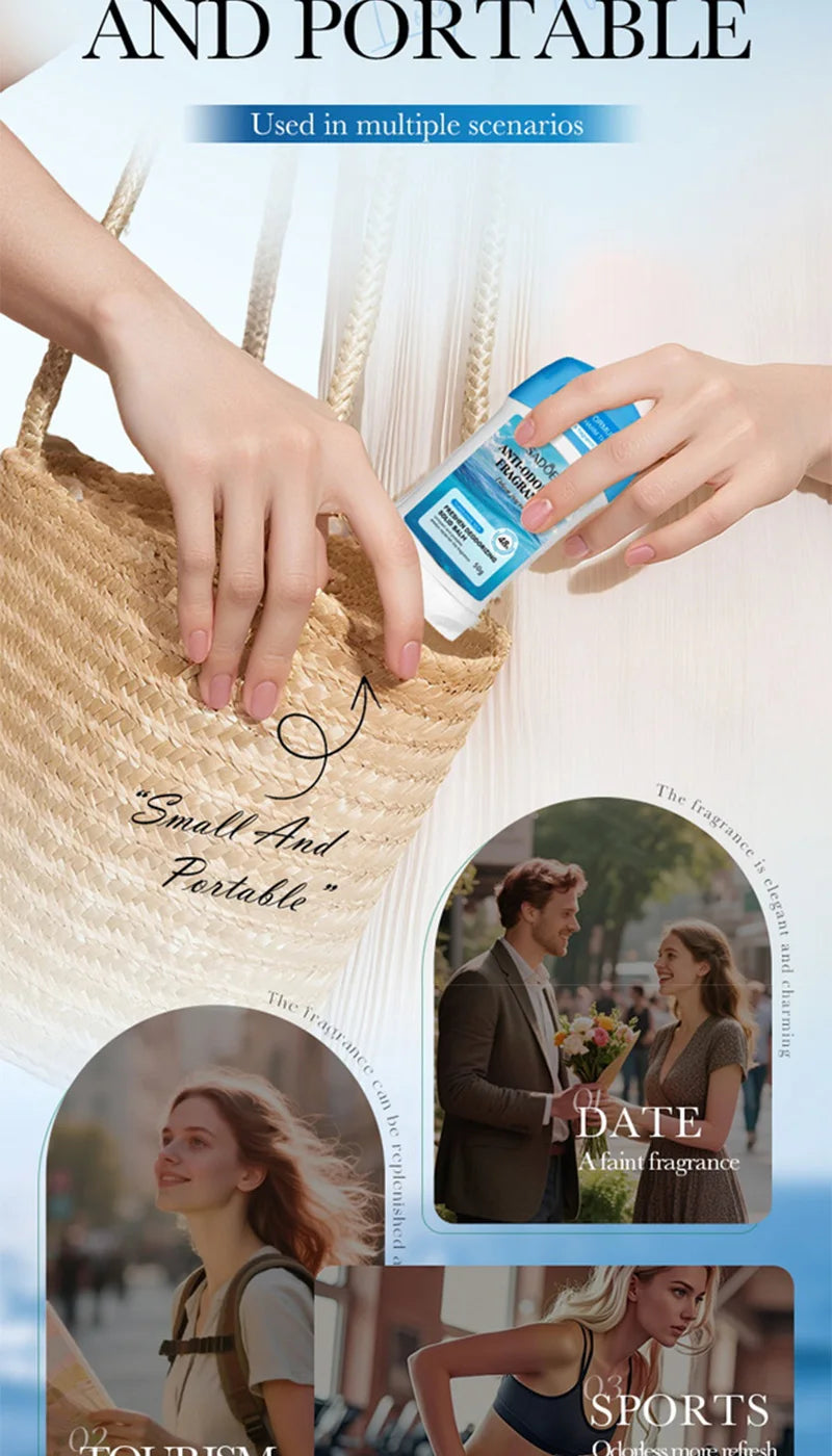Long-Lasting Solid Fragrance Deodorant Balm - 21