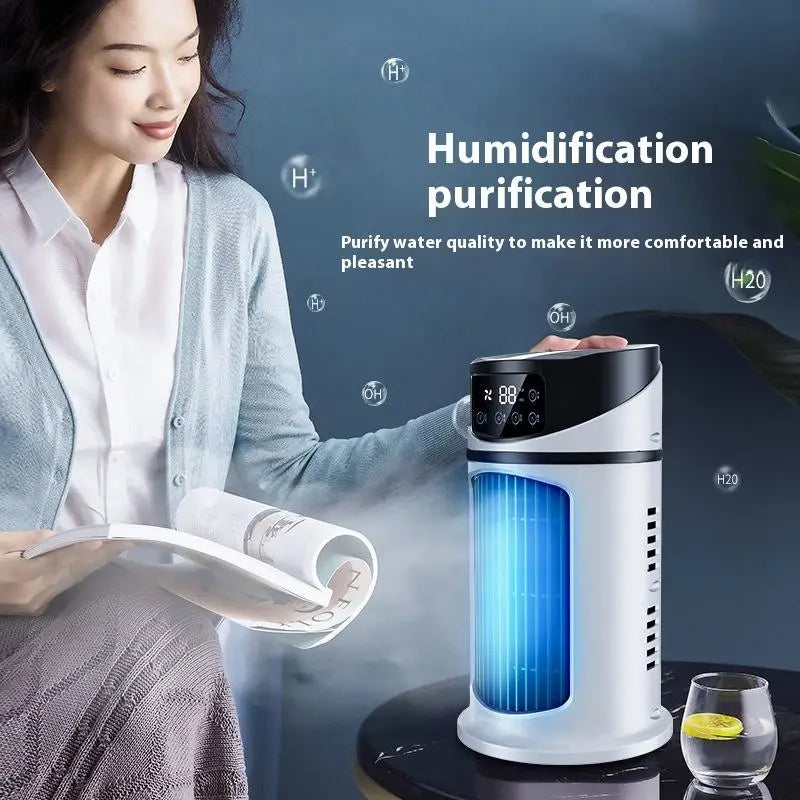 Portable Mini Air Cooler and Humidifier Fan - 9