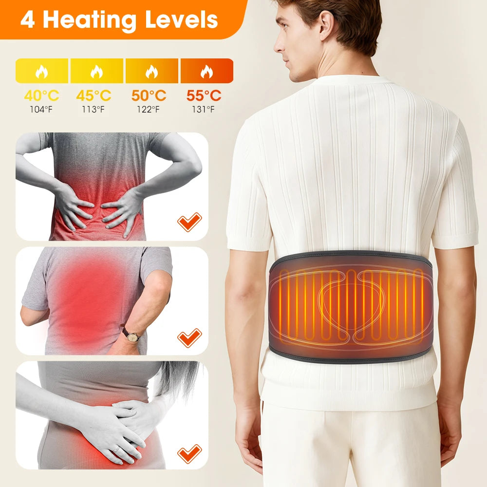 Cordless Lower Back Massager with Airbag Compression & Heat - 13