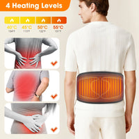 Cordless Lower Back Massager with Airbag Compression & Heat