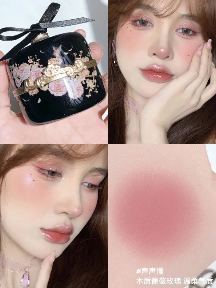 Embossed Floral Matte Blush Palette - 17