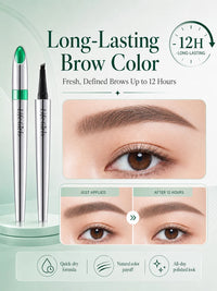 4-Fork Waterproof Eyebrow Pen for Natural Hair-Like Strokes