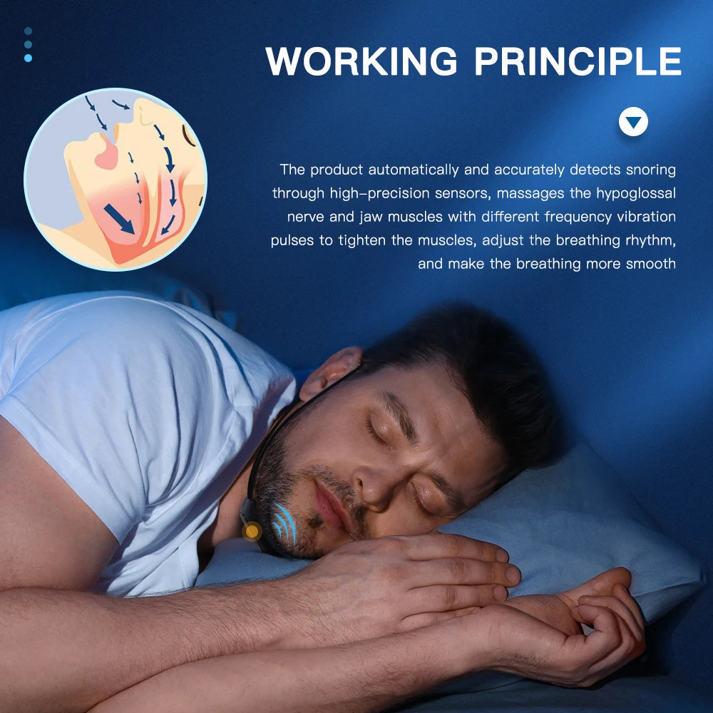 Smart Anti-Snoring Pulse Device for Restful Sleep - 8
