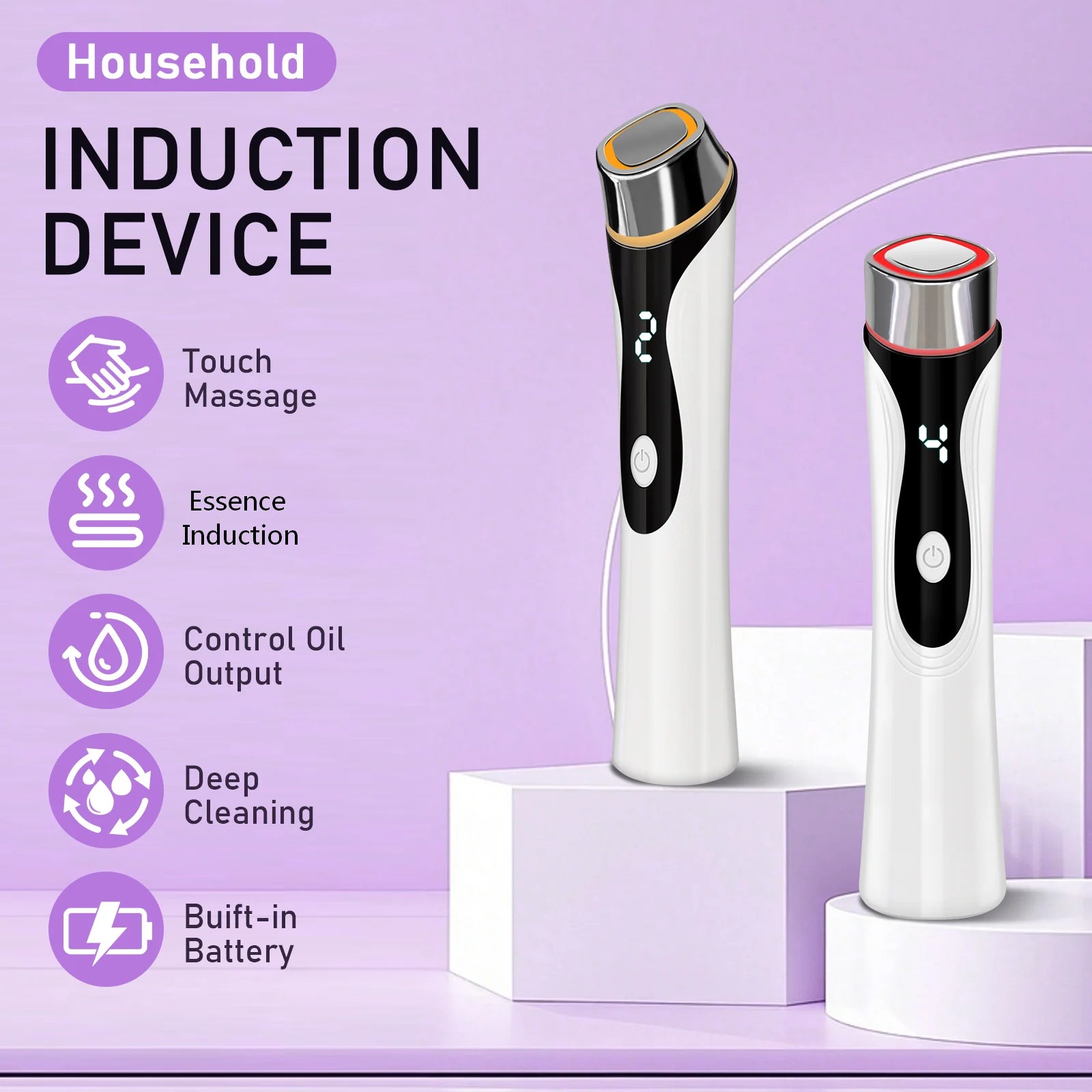 4-Mode Microcurrent Facial Lifting and Skin Tightening Device - 3