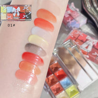 10-Color Moisturizing Lip Gloss Palette