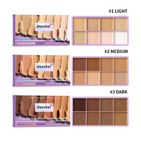 8-Shade Waterproof Full Coverage Cream Concealer Palette