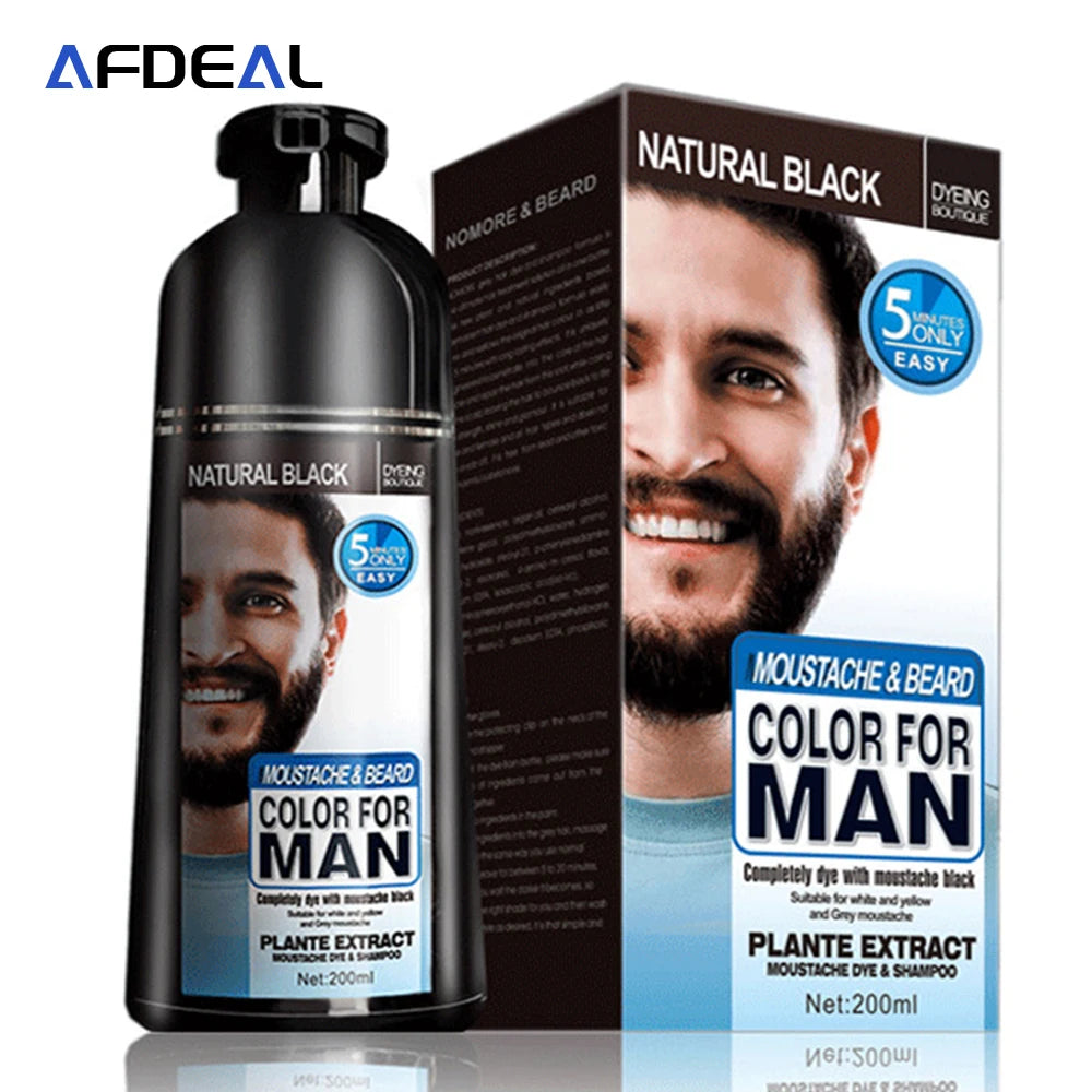 Instant Black Beard and Hair Dye Shampoo - 18