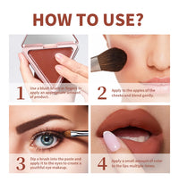 Matte Satin Cream Blush for Long-Lasting Natural Glow