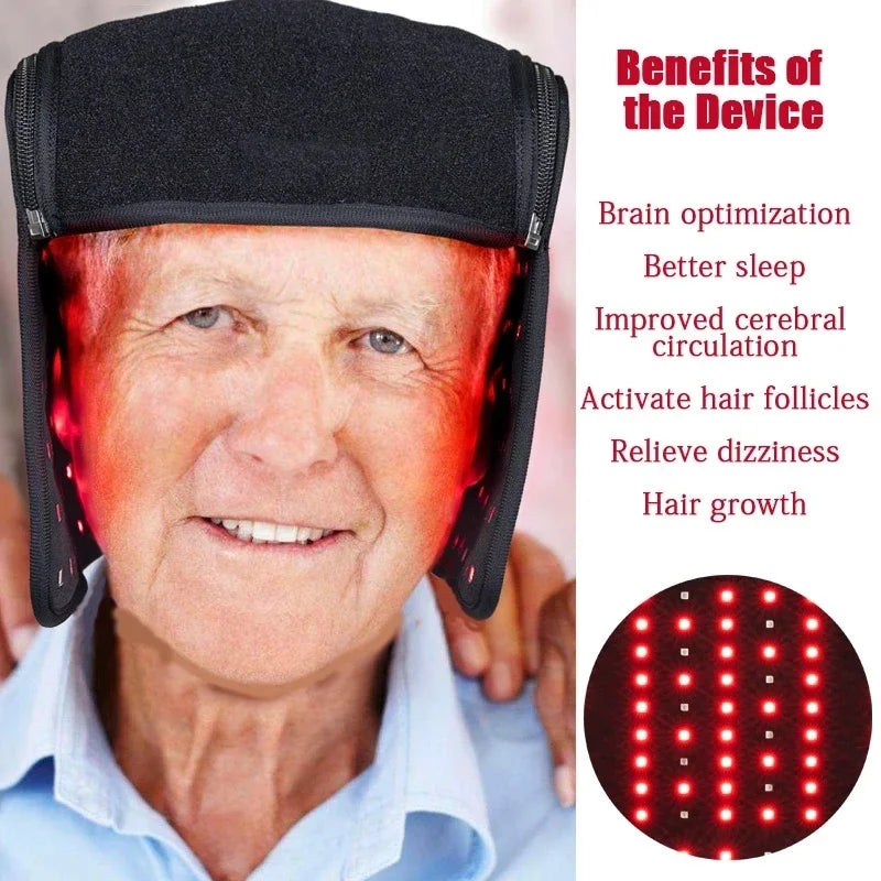LED Red Light Therapy Cap for Hair Regrowth and Scalp Health
