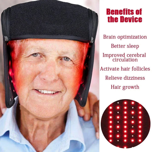 LED Red Light Therapy Cap for Hair Regrowth and Scalp Health