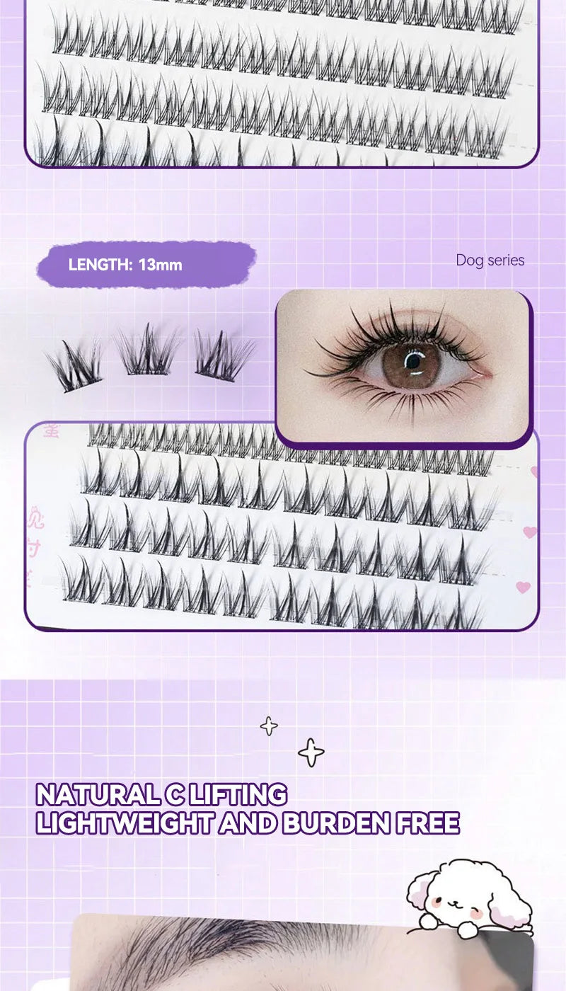 No-Glue DIY Cluster False Eyelashes Book - 14