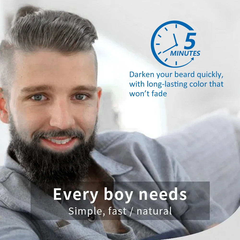 Permanent Beard and Hair Darkening Dye Cream - 15