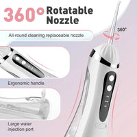 Portable Cordless Water Flosser for Deep Teeth Cleaning