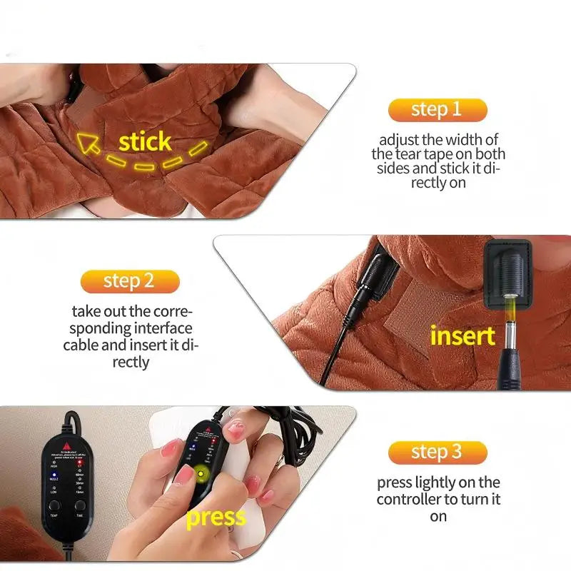 Electric Heated Neck and Shoulder Heating Wrap - 5