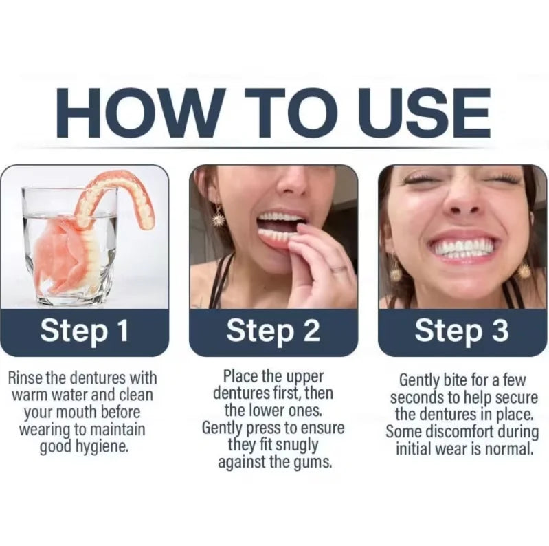 Comfortable Silicone Temporary Denture Kit for Natural Smile - 2