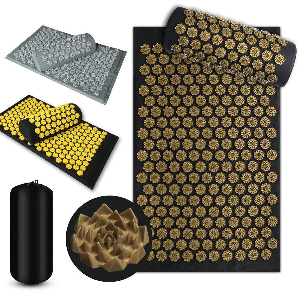 Acupressure Mat and Pillow Set for Muscle Pain Relief - 1