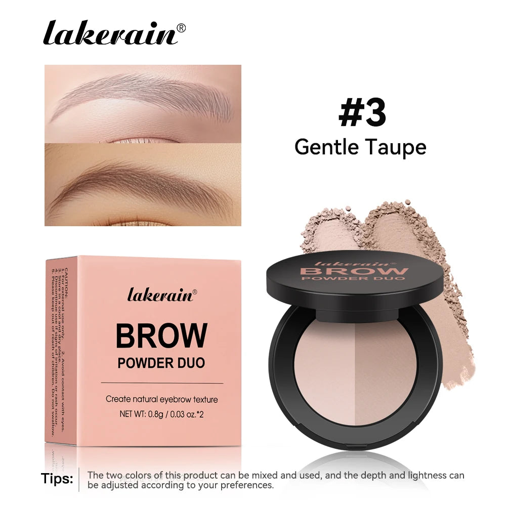 Dual-Tone Waterproof Eyebrow Powder for Natural Definition - 21