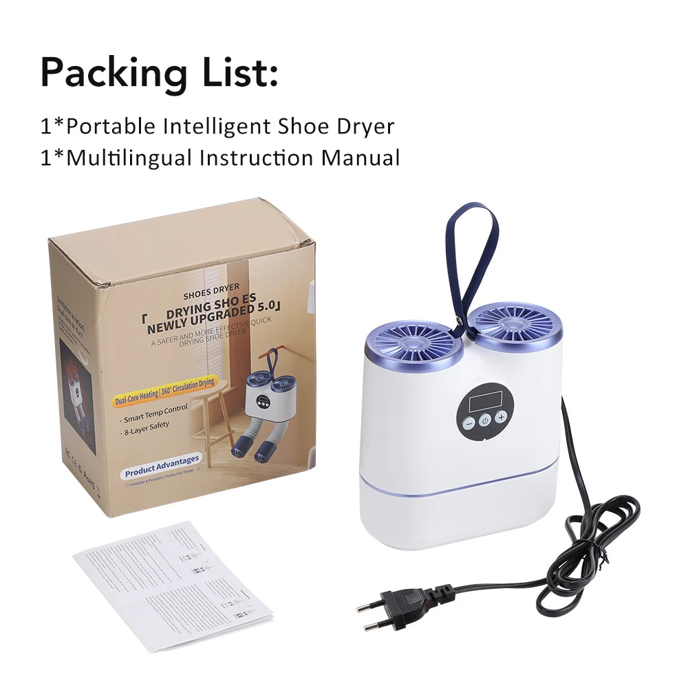 Portable Electric Shoe and Boot Dryer with Timer - 15