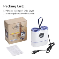 Portable Electric Shoe and Boot Dryer with Timer