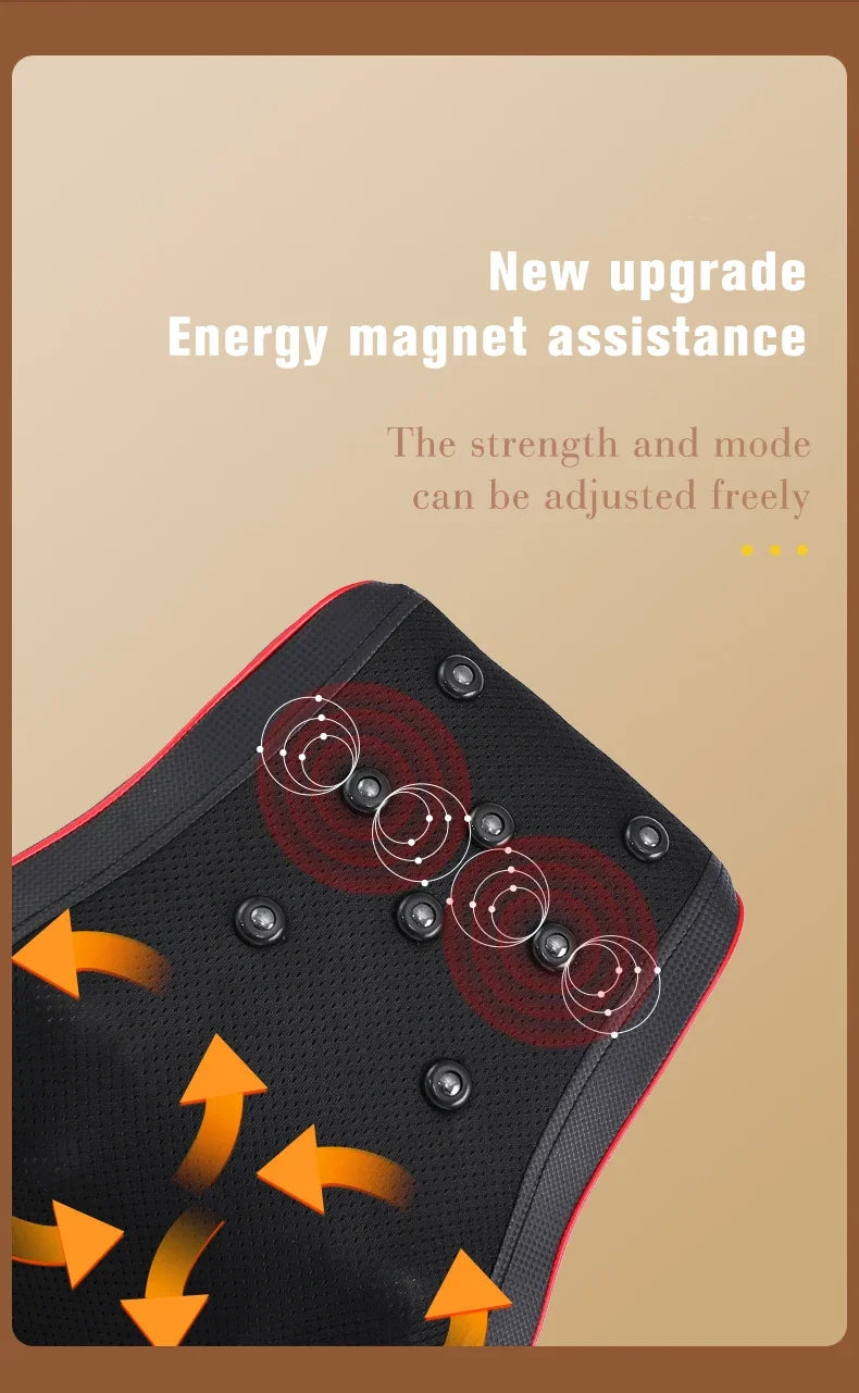 Electric Heated Shiatsu Neck and Back Massage Pillow - 12