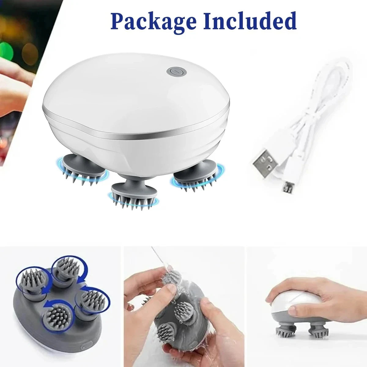Electric Scalp and Full Body Relaxation Massager - 4