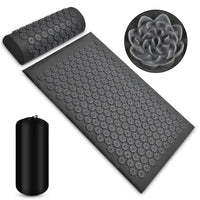 Shiatsu Acupressure Massage Mat and Pillow Set for Muscle Relief