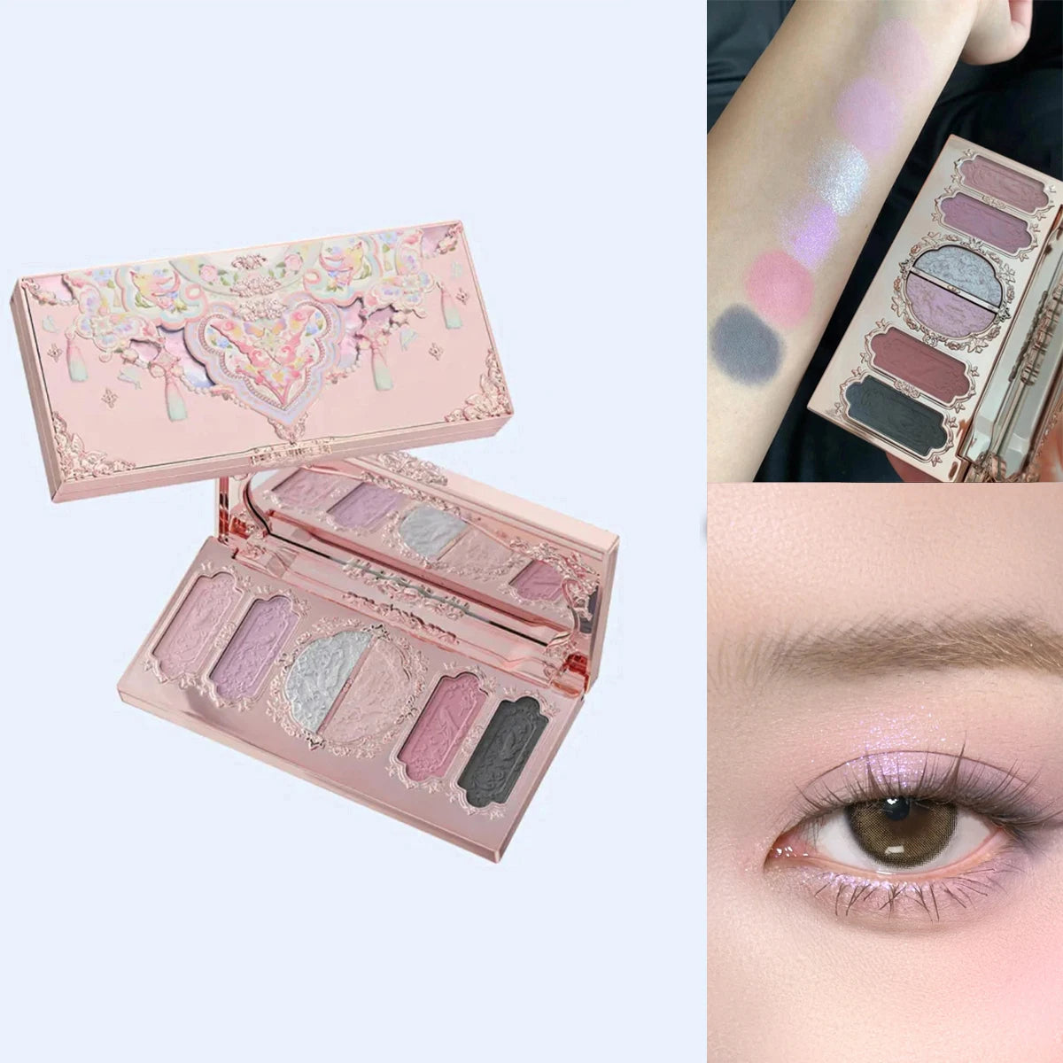 Bunny Garden Eyeshadow and Blush Makeup Palette - 17