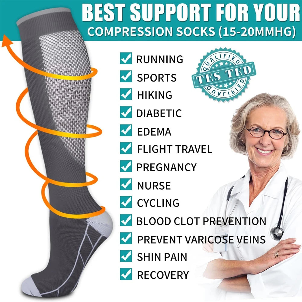 Graduated Compression Socks for Recovery and Circulation - 14